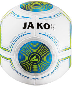 JAKO Bal Futsal Light (14 p./handgenaaid) 2337 wit/JAKO blauw/fluo groen-290g