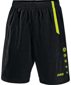 JAKO Short Turin 4462 zwart/fluo groen