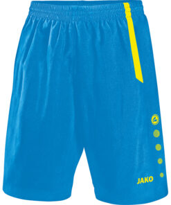 JAKO Short Turin 4462 JAKO blauw/fluo geel