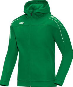 JAKO Jas met kap Classico 6850 sportgroen
