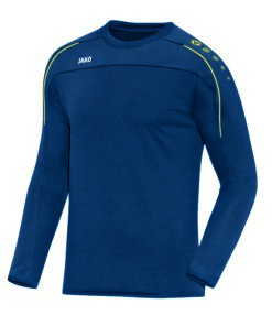JAKO Sweater Classico 8850 nachtblauw/citroen
