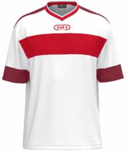 Shirt Club 92 KM wit/rood/kastanje