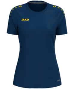 T-shirt One damesmaten navy/citroen