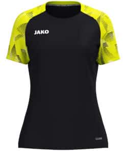 T-shirt Sonic damesmaten zwart/fluogeel