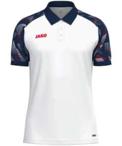 Polo Sonic wit/marine/rood