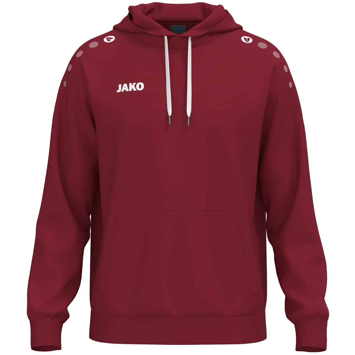 Sweater met kap One Cotton bordeaux