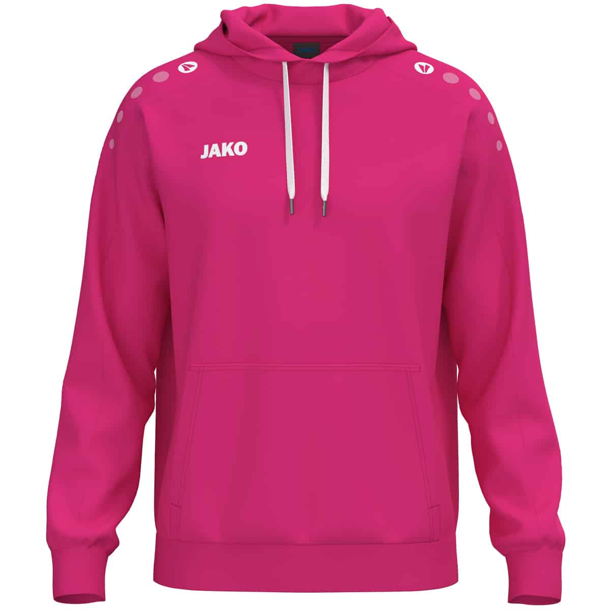 Sweater met kap One Cotton deep pink
