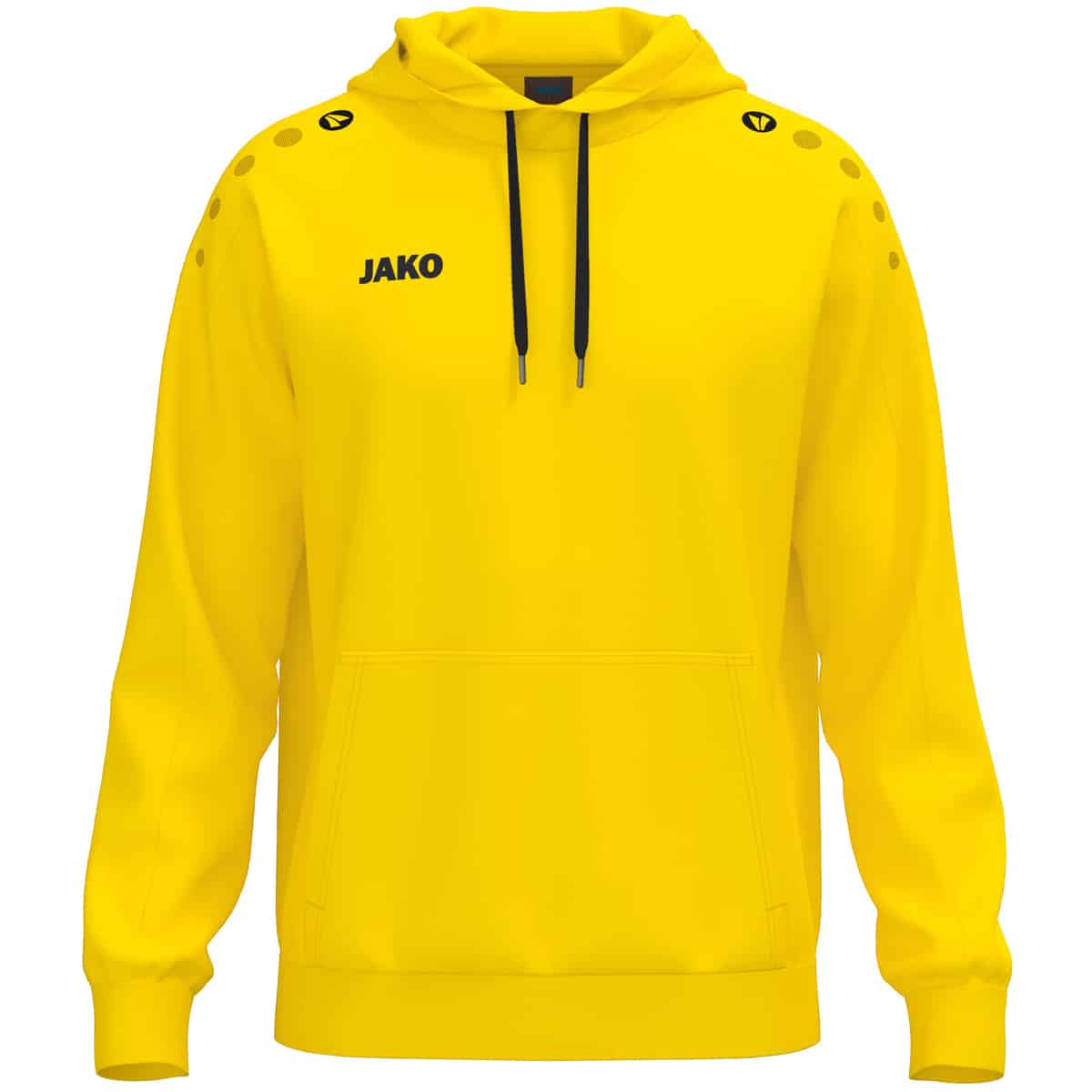 Sweater met kap One Cotton geel