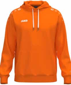 Sweater met kap One Cotton fluo oranje