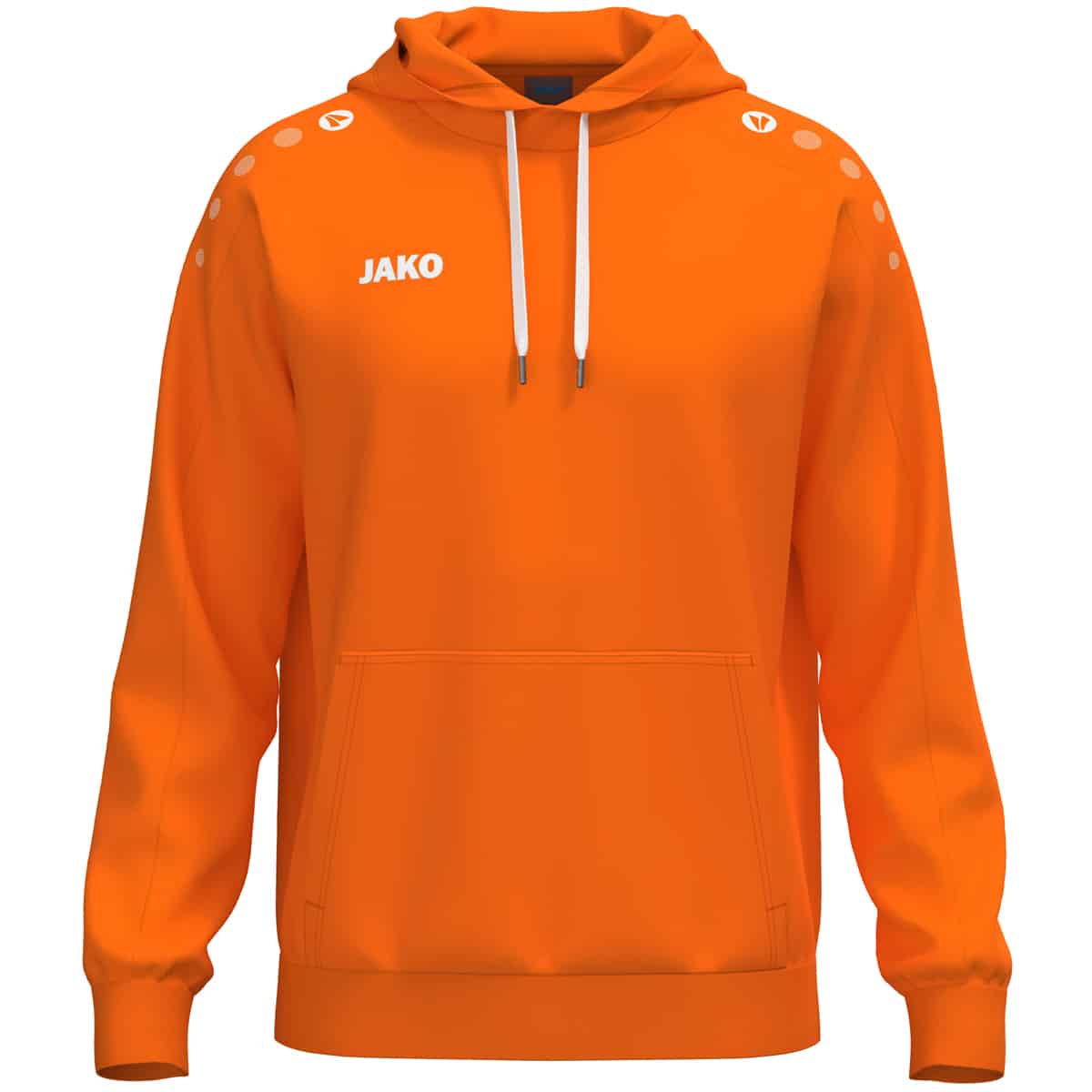 Sweater met kap One Cotton fluo oranje