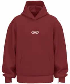 Sweater met kap Wardrobe robijnrood