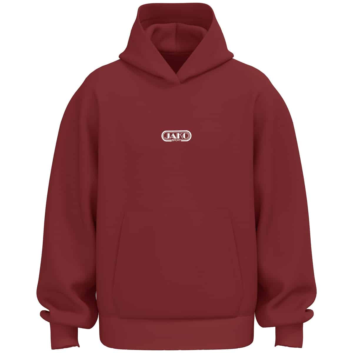 Sweater met kap Wardrobe robijnrood