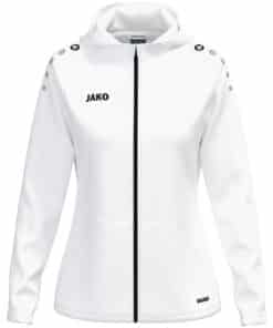 Jas met kap One damesmaten wit
