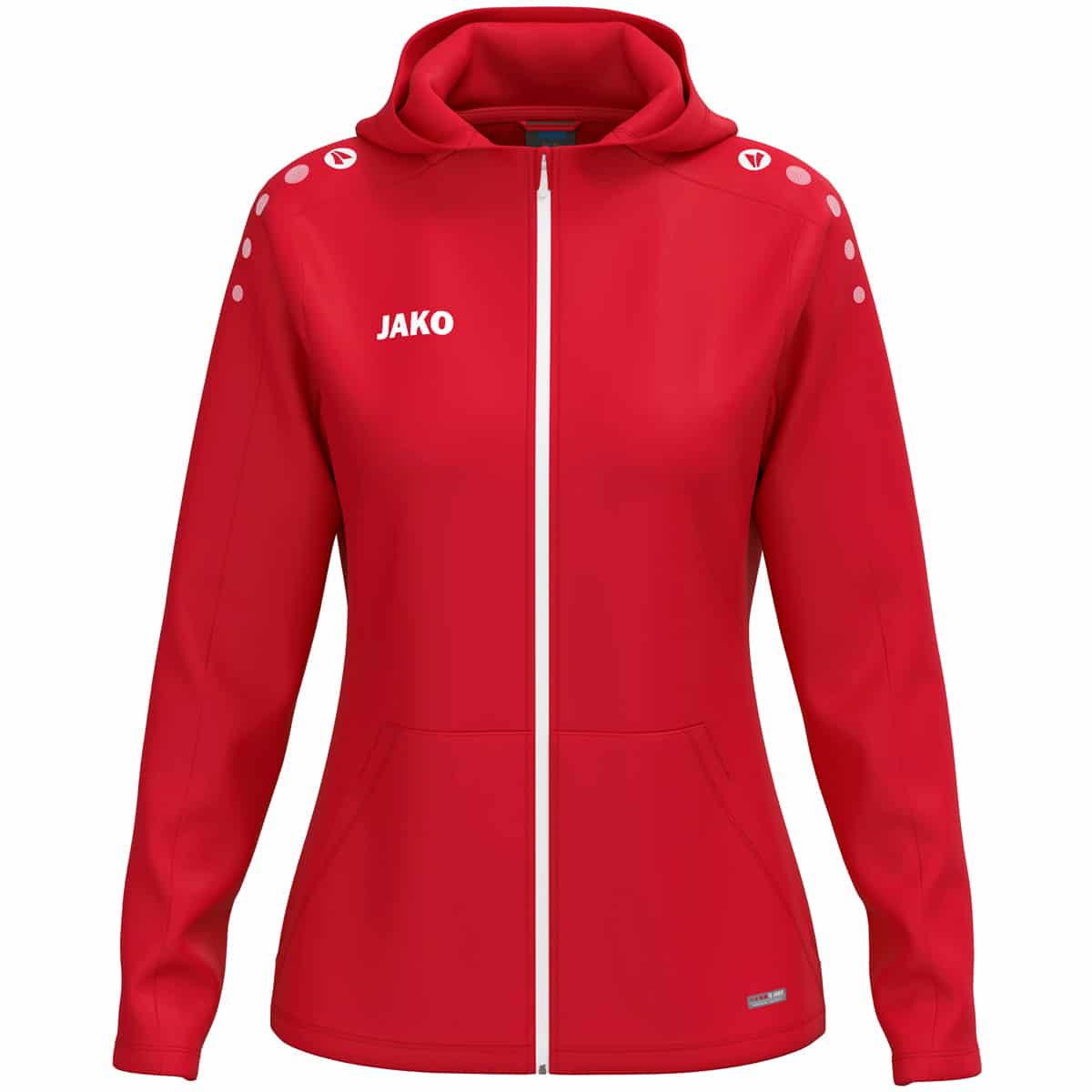 Jas met kap One damesmaten rood