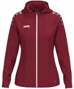 Jas met kap One damesmaten bordeaux
