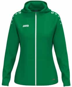 Jas met kap One damesmaten sportgroen