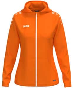 Jas met kap One damesmaten fluo oranje