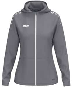 Jas met kap One damesmaten grijs