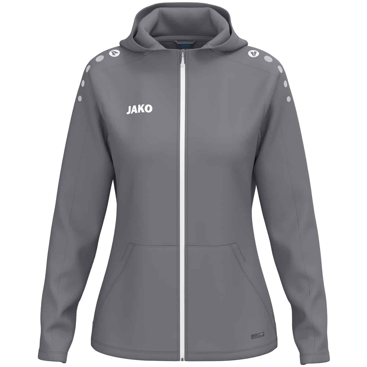 Jas met kap One damesmaten grijs