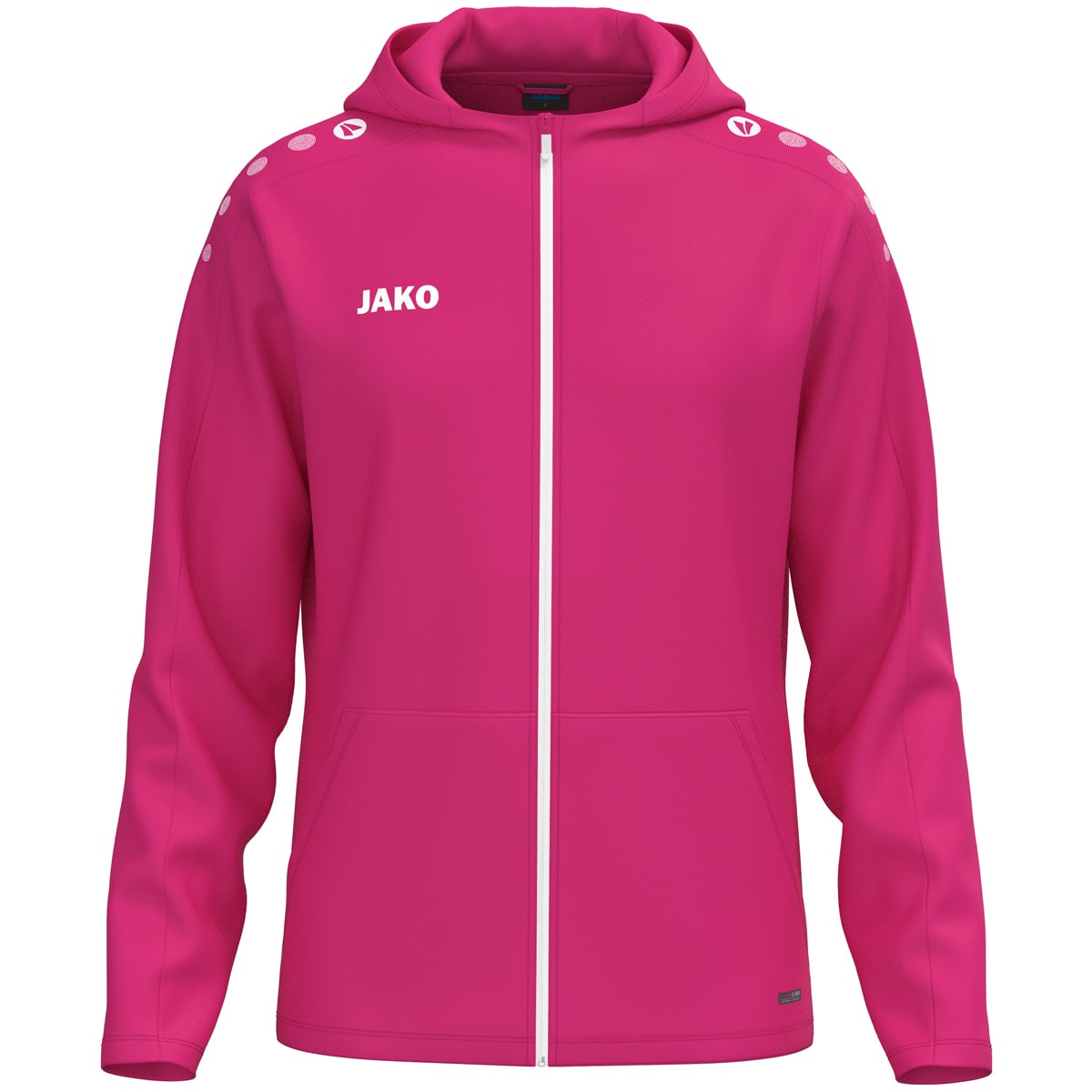 Jas met kap One deep pink