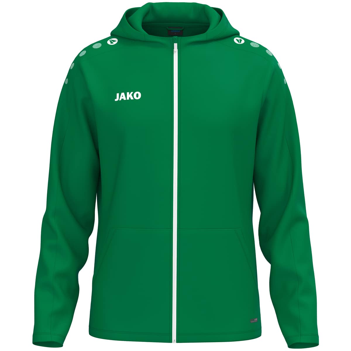 Jas met kap One sportgroen