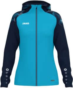 Jas met kap Sonic damesmaten aqua/marine