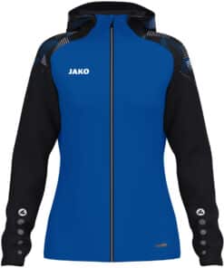 Jas met kap Sonic damesmaten royal/zwart