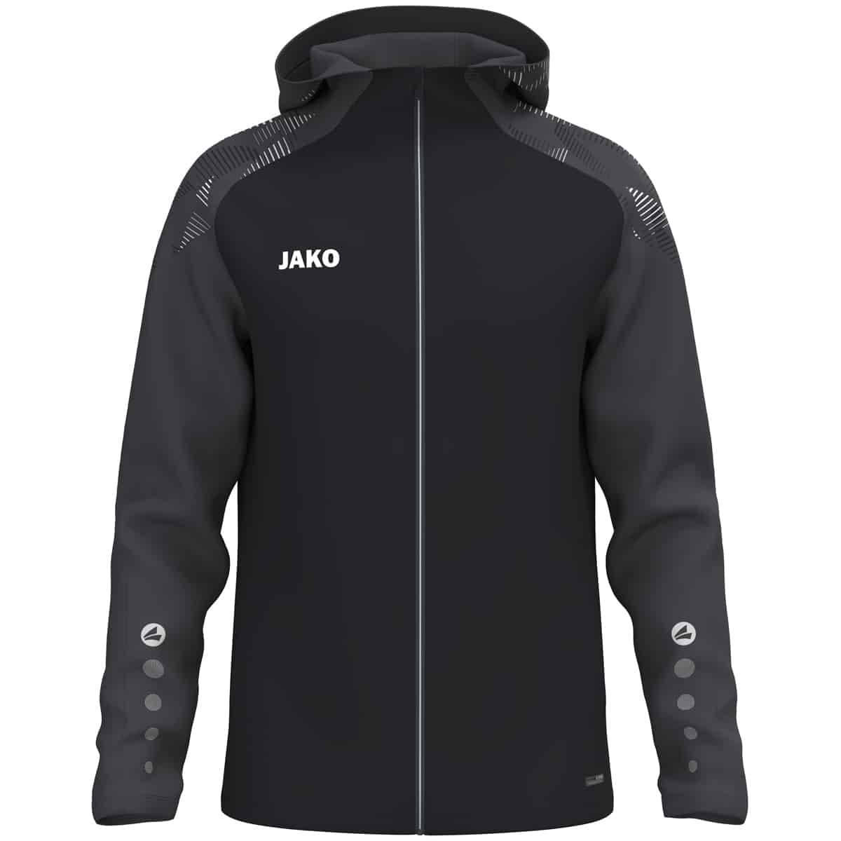 Jas met kap Sonic zwart/antraciet