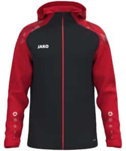Jas met kap Sonic zwart/rood