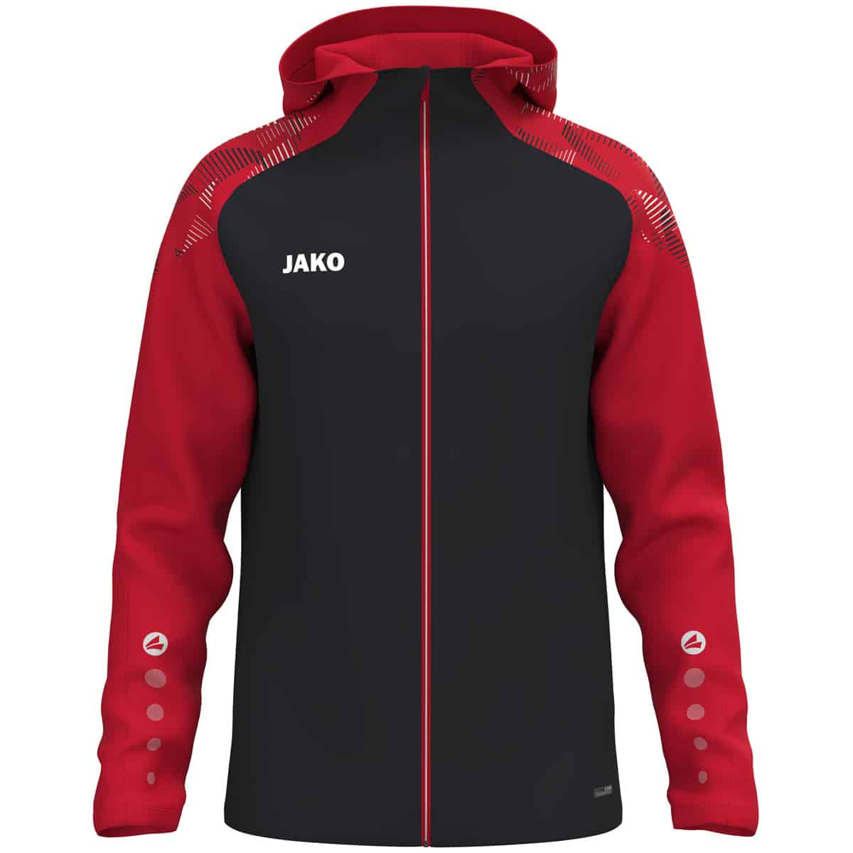 Jas met kap Sonic zwart/rood