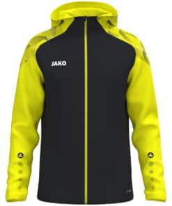 Jas met kap Sonic zwart/fluogeel