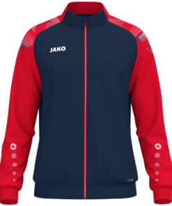 Polyestervest Sonic marine/rood
