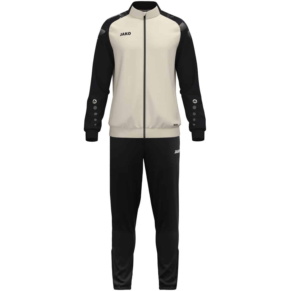 Polyestervest Sonic off white/zwart